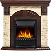 Портал Firelight Torre Classic (камень слоновая кость/шпон темный дуб)