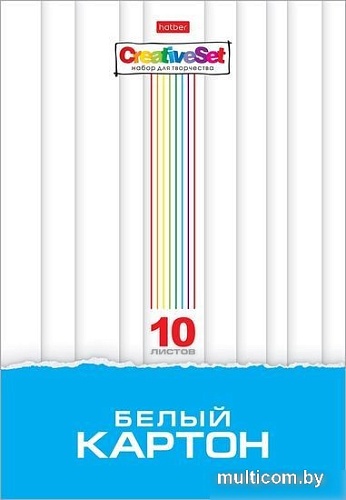 Набор белого картона Hatber Creative Set 10Кб4_05806 (10 л.)