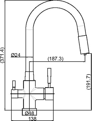 Смеситель Maxonor Pure Life PL4461-17