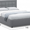 Кровать Moon Trade Noemi 1222/К002012 180x200