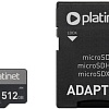 Карта памяти Platinet Pro 3 microSDXC PMMSDX512UIII 512GB + адаптер