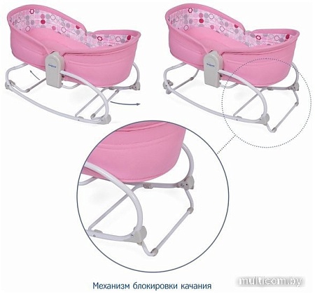 Люлька Simplicity Elite 3 в 1 3010 (pink circles)