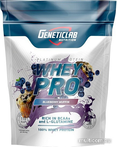 Протеин Geneticlab Whey Pro (1000 г, черничный чизкейк)