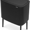 Brabantia Bo Touch Bin 11+23 л (черный матовый)