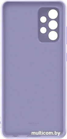 Чехол Samsung Silicone Cover для Samsung Galaxy A52 (фиолетовый)