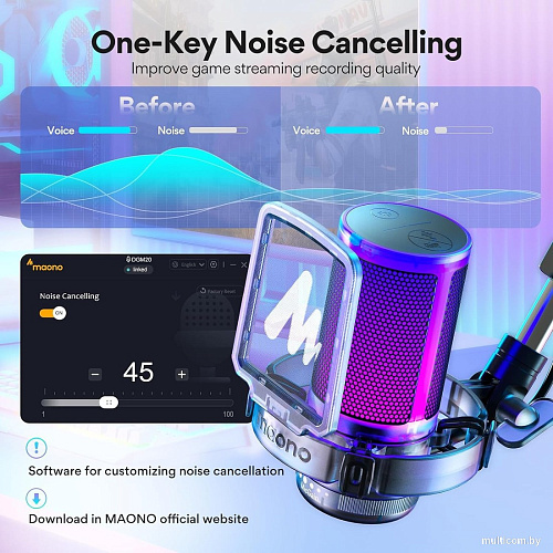 Проводной микрофон Maono DGM20S (черный)