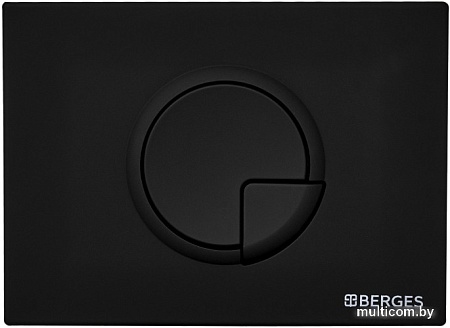 Панель смыва Berges Wasserhaus Novum R5 Soft Touch (черный)