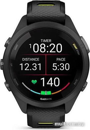Умные часы Garmin Forerunner 265S 42 мм (черный/желтый)