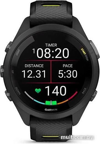 Умные часы Garmin Forerunner 265S 42 мм (черный/желтый)