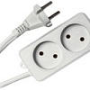 Сетевой фильтр Гарнизон 2 розетки, белый, 2 м (EL-NL2-W-2)