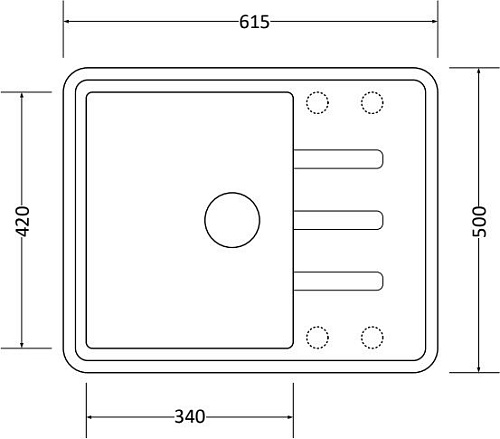 Кухонная мойка ZorG Torino 62 (натуральный воск)