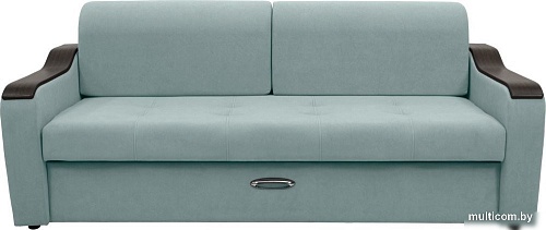 Диван Сириус Лидер-3 НПБ (Eva 25 велюр светло-зеленый)