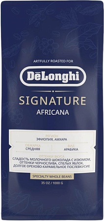 Кофе DeLonghi Signature Africana Selection Blend зерновой 1 кг