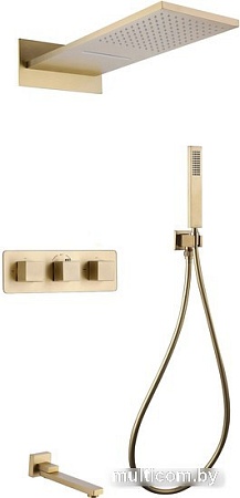 Душевая система Abber Daheim AF8253G (золото матовое)