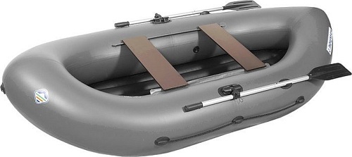 Гребная лодка Лоцман Турист ЛТ-300 ВНД (серый)