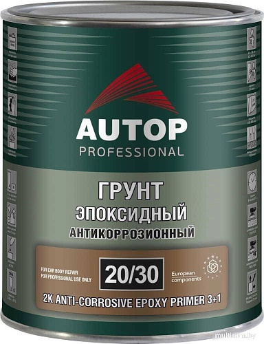 Автомобильный грунт Autop 2К эпоксидный антикоррозионный 3+1 - светло-серый - банка. 750 мл 20/30