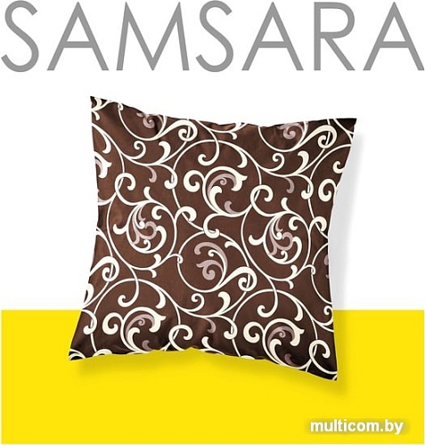 Постельное белье Samsara Завитки шоколад 7070Н-6 70x70