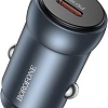 Автомобильное зарядное Borofone BZ32 (серый)