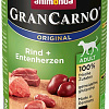 Корм для собак Animonda GranCarno Original Adult beef + duck hearts 0.8 кг