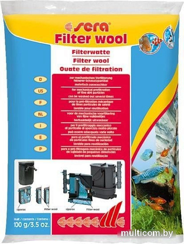 Наполнитель фильтра Sera Filter Wool 0.1 кг