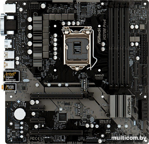 Материнская плата ASRock H370M Pro4