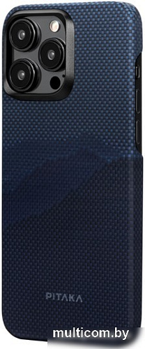 Чехол для телефона Pitaka MagEZ Case 4 для iPhone 15 Pro Max (over the horizon, синий)