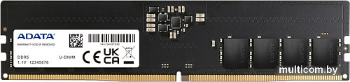 Оперативная память A-Data 16ГБ DDR5 4800 МГц AD5U480016G-S