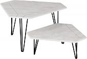 Журнальный столик Калифорния мебель Тет-а-тет (белый бетон)