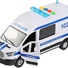 Игрушечный транспорт Технопарк Ford Transit Полиция TRANSITVAN-22PLPOL-WH