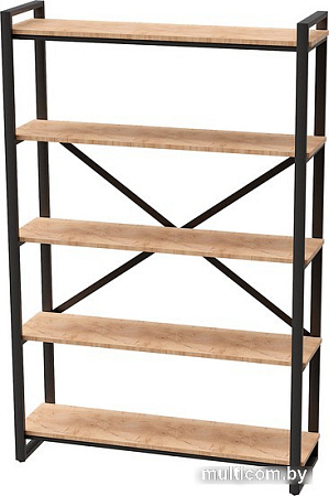 Стеллаж Millwood Neo Loft CH-4 (дуб золотой craft/черный)