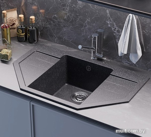 Кухонная мойка Mixline ML-GM24 552052 (черный)