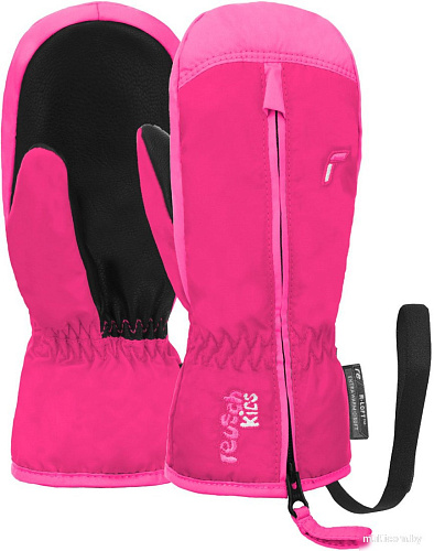 Горнолыжные варежки Reusch Ben 6285408-3329 (р-р 1, Mitten Fuchsia Purple/Knockout Pink)