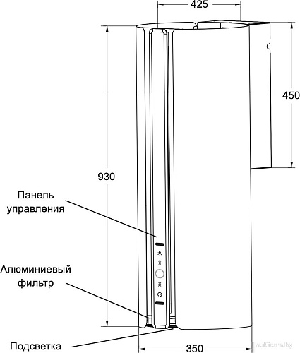 Кухонная вытяжка LEX Toro 350 Black