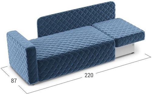 Диван Moon Trade Марсель 087 002669 (правый, синий)