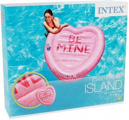 Надувной матрас Intex Candy Heart Island 58789