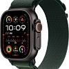 Умные часы Apple Watch Ultra 2 LTE 49 мм (титановый корпус, черный/темно-зеленый, ремешок из полиэстера L)