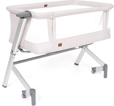 Приставная детская кроватка Nuovita Accanto Dalia (кремовый/серебристый)