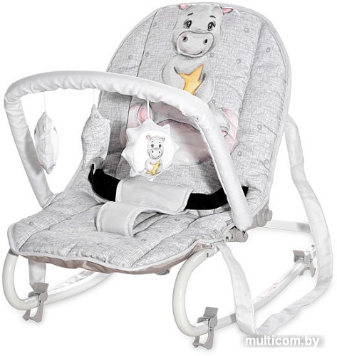 Шезлонг Lorelli Eliza 2023 (noble grey hippo)