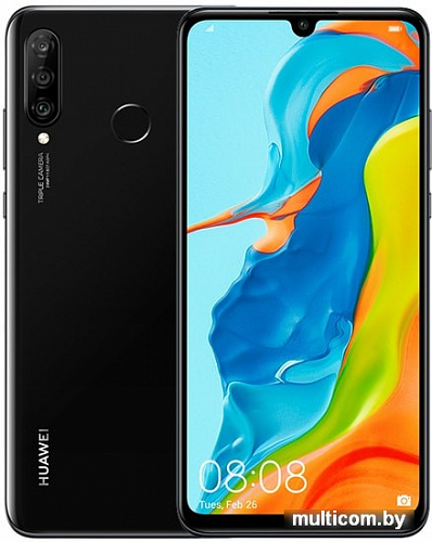 Смартфон Huawei P30 Lite MAR-LX1M Dual SIM 4GB/128GB (полночный черный)