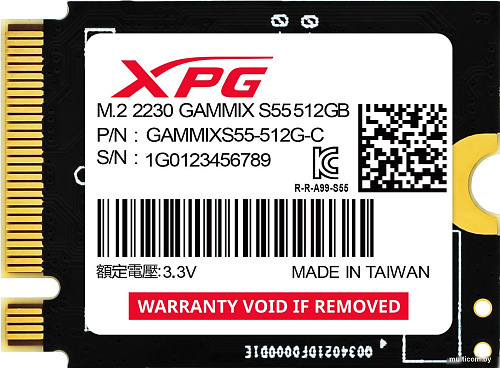 SSD ADATA XPG Gammix S55 512GB SGAMMIXS55-512G-C