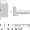 Кровать Signal Gant 200x160 (бирюзовый)