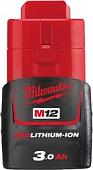 Аккумулятор Milwaukee M12B3 (12В/3 Ah)