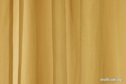 Комплект гардин Delfa Voile СТШ/Д-050 Voile/047 2x2.5 м (янтарно-золотой, 2 шт)