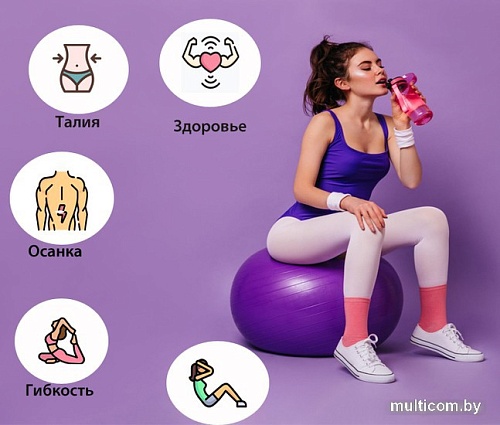 Гимнастический мяч Sabria Sport 65J (фиолетовый)