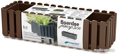 Вазон Prosperplast Boardee Fencycase W DDEF600W-R222 (коричневый)