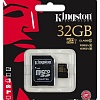 Карта памяти Kingston microSDHC UHS-I (Class 10) 32GB + SD адаптер (SDCA10/32GB)