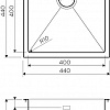 Кухонная мойка Omoikiri Taki 44-U/IF GM