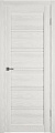 Межкомнатная дверь Atum Pro Х28 70x200 (bianco р, стекло white cloud)