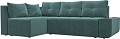 Угловой диван Mebelico Амадэус 109682 (левый, велюр, бирюза)