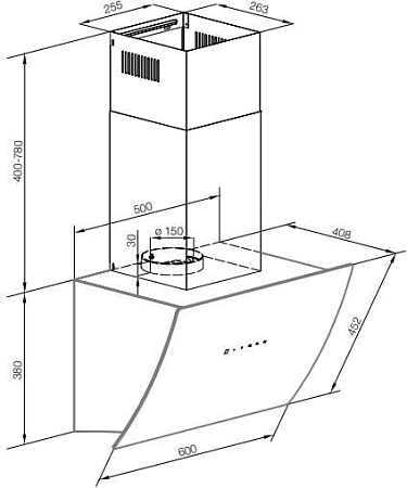 Кухонная вытяжка Graude DH 60.1 WE